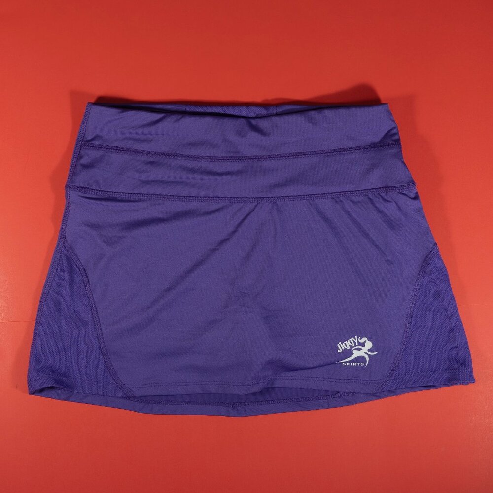 Jiggy Skirts Women’s Activewear Color Purple Athletic Skort Mesh Pull-On NWOT